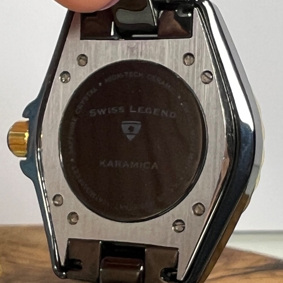 Swiss Legend Karamica Women’s Black Watch Ceramic, Tested, Works! Small Wrist - Picture 12 of 13
